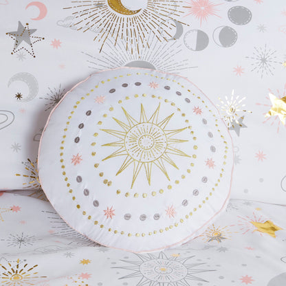 Set copripiumino metallizzato Ariella Starry Sky con cuscino per bambini di Intelligent Design Kids