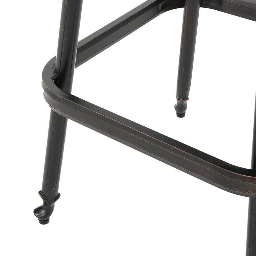 Set da bar in alluminio Arlana Outdoor da 5 pezzi con foro per ombrellone di Christopher Knight Home - N/D