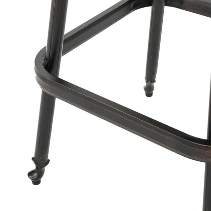 Set da bar in alluminio Arlana Outdoor da 5 pezzi con foro per ombrellone di Christopher Knight Home - N/D