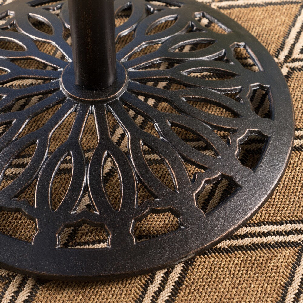 Set da bar in alluminio Arlana Outdoor da 5 pezzi con foro per ombrellone di Christopher Knight Home - N/D