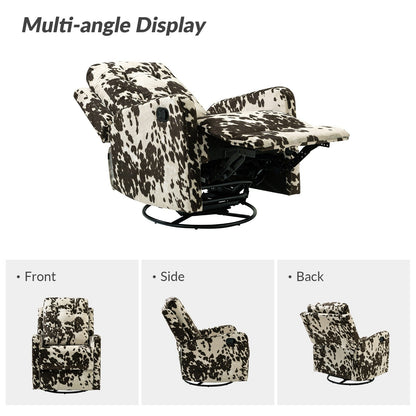 Poltrona reclinabile manuale Arlette Floral con schienale imbottito, set da 2