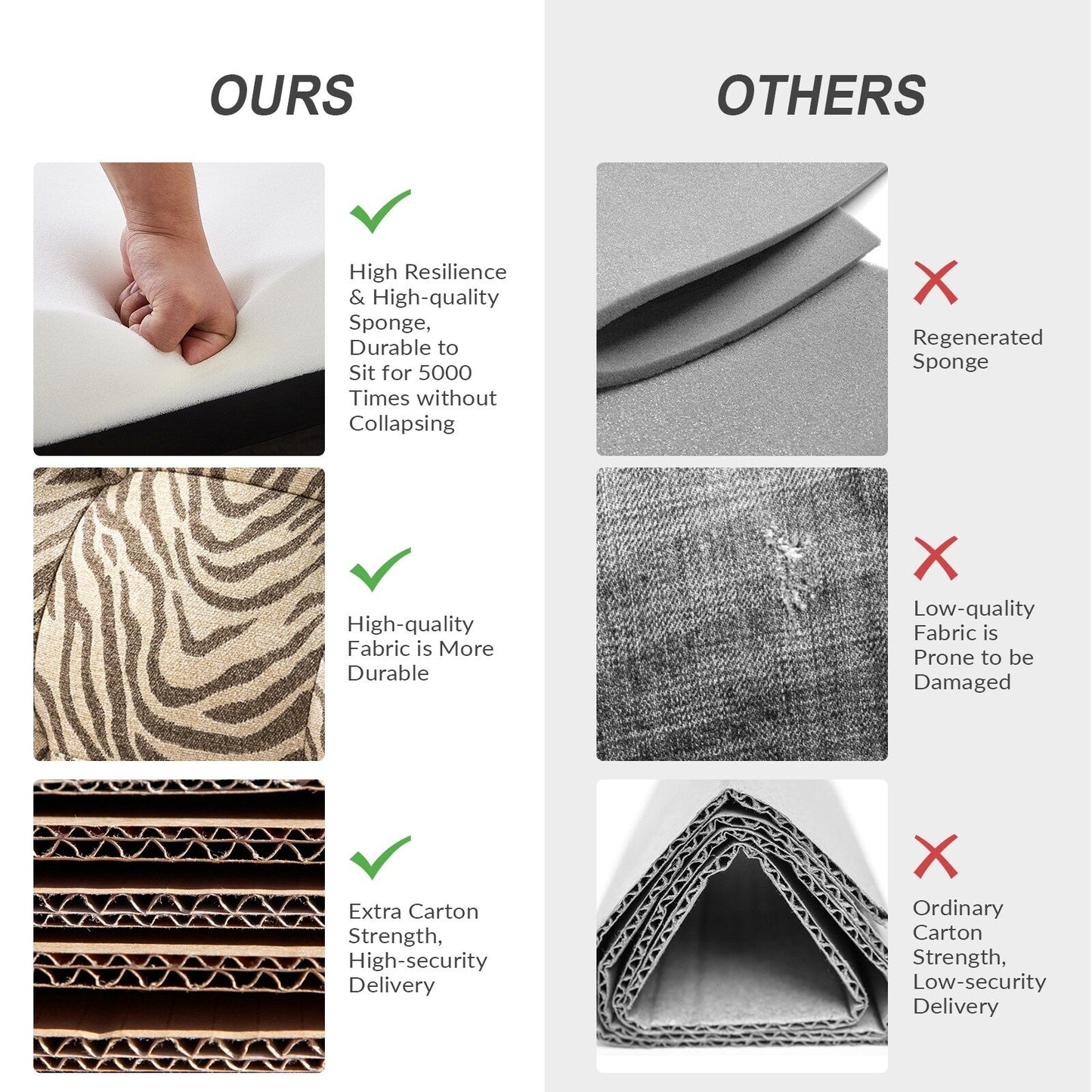 Poltrona reclinabile manuale Arlette Floral con schienale imbottito, set da 2