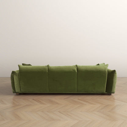 Divano Arten Mid-Century Modern di lusso in velluto/boucle