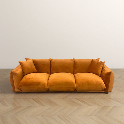 Divano Arten Mid-Century Modern di lusso in velluto/boucle