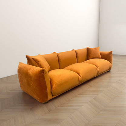 Divano Arten Mid-Century Modern di lusso in velluto/boucle