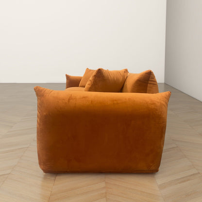 Divano Arten Mid-Century Modern di lusso in velluto/boucle