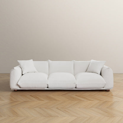 Divano Arten Mid-Century Modern di lusso in velluto/boucle