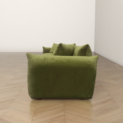 Divano Arten Mid-Century Modern di lusso in velluto/boucle