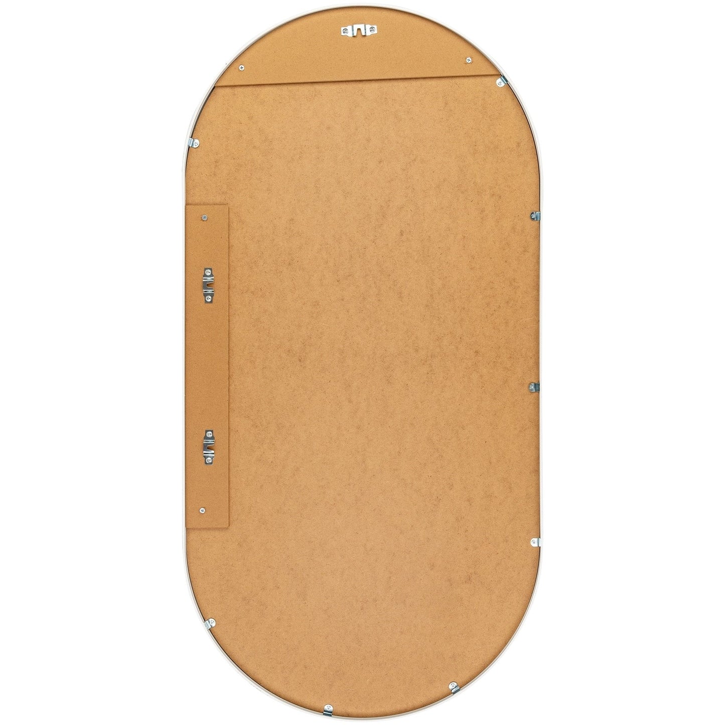 Specchio decorativo ovale moderno in alluminio a forma di pillola Livabliss Aranya