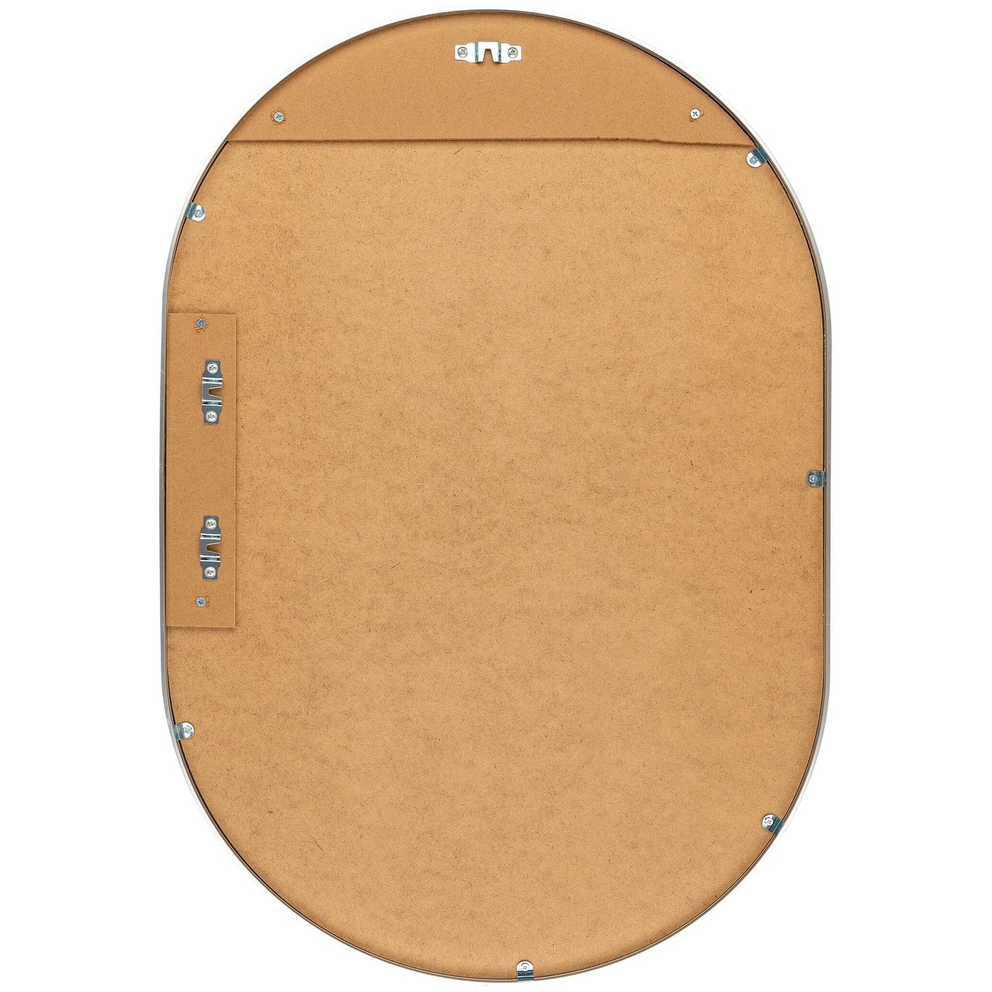 Specchio decorativo ovale moderno in alluminio a forma di pillola Livabliss Aranya