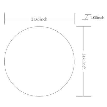 Specchio decorativo rotondo moderno in alluminio Livabliss Aranya