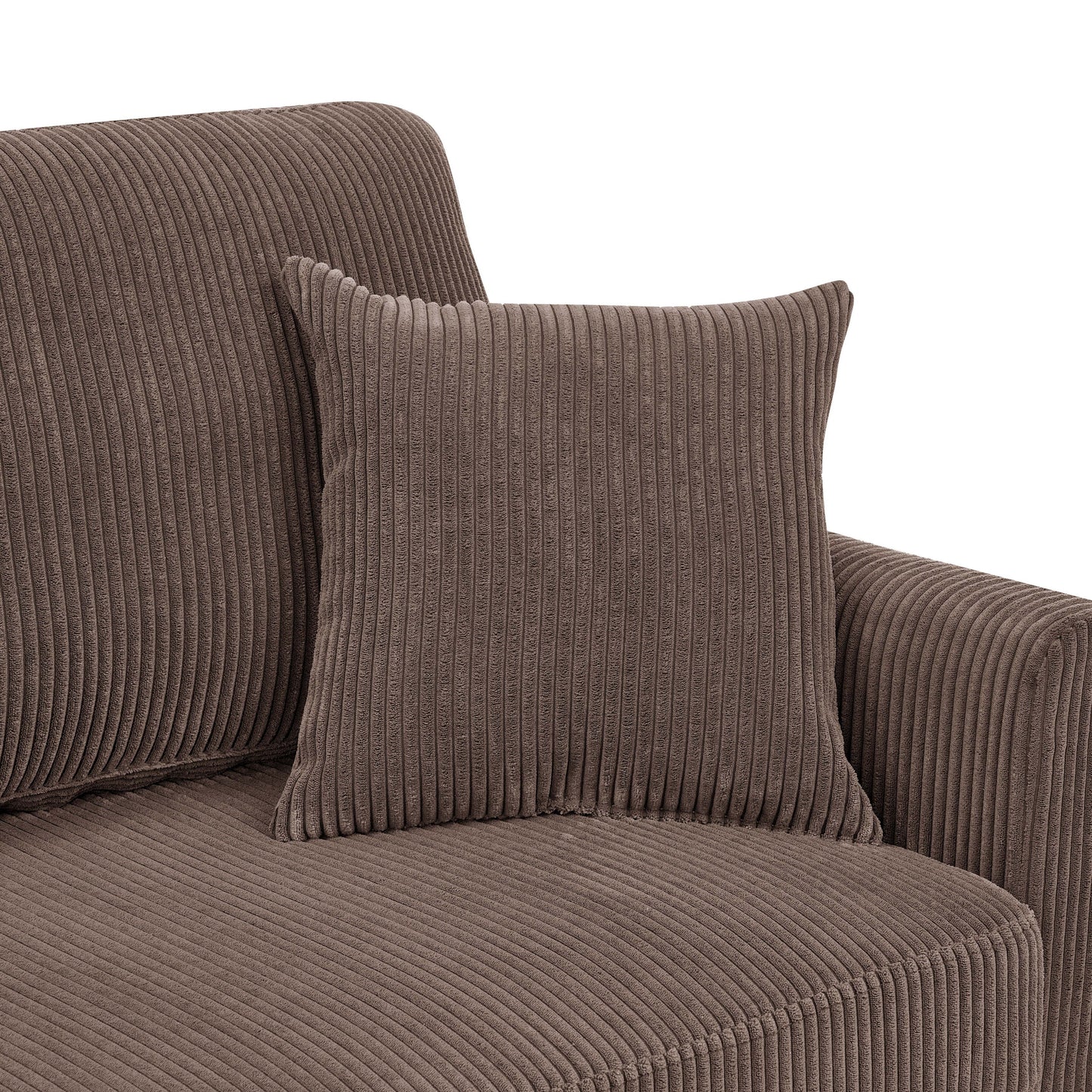 Divano Asher Mid-Century in velluto a coste