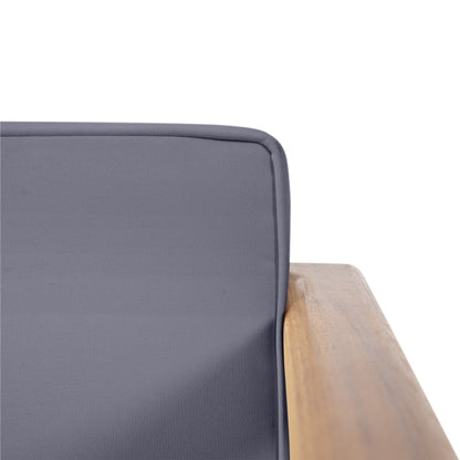 Set da salotto Aston Outdoor Mid-Century Modern in acacia con 4 posti e cuscini di Christopher Knight Home