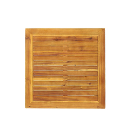 Divano componibile in legno di acacia Aston Outdoor Mid-Century Modern di Christopher Knight Home