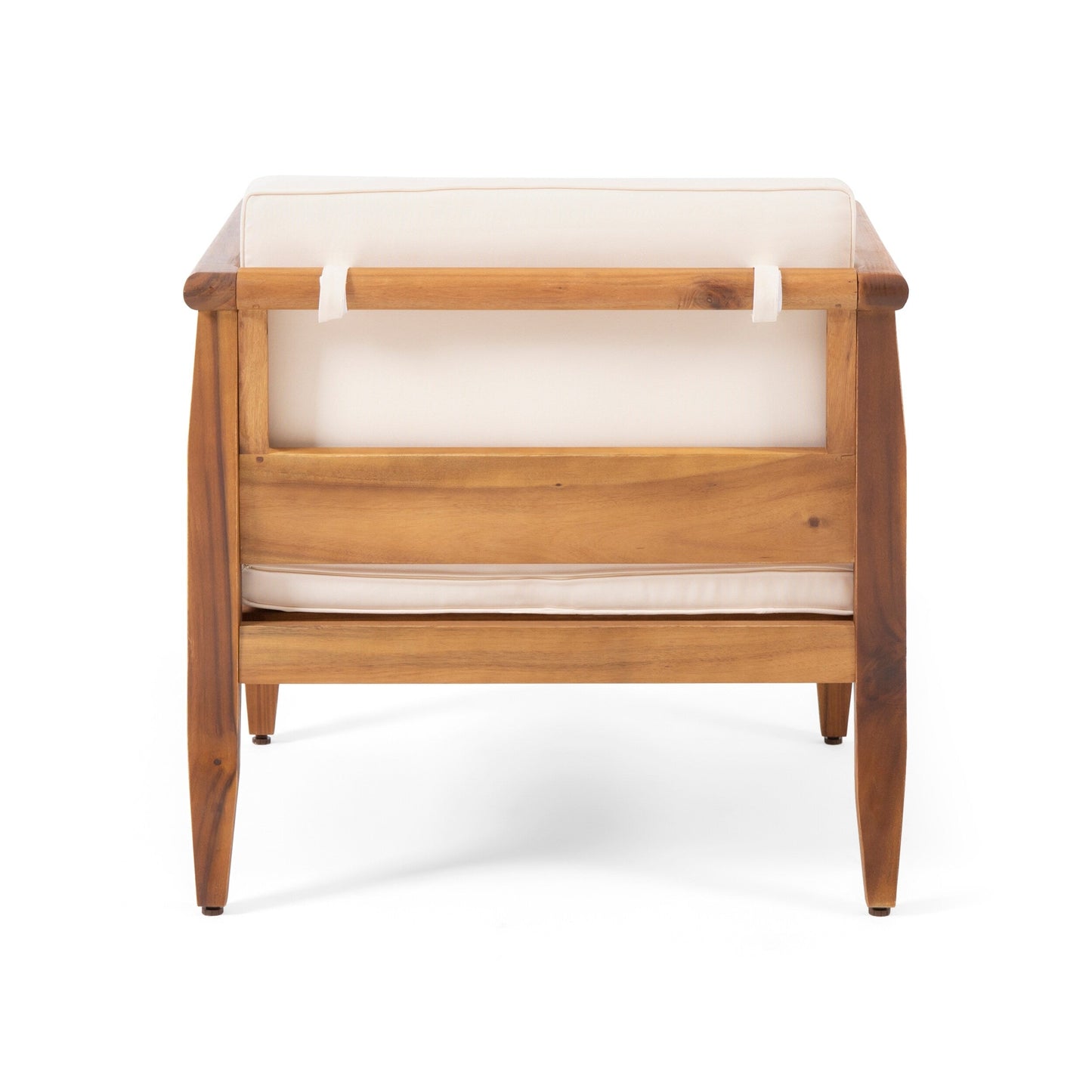 Poltrone da club imbottite moderne in acacia Aston Outdoor (set da 2) di Christopher Knight Home