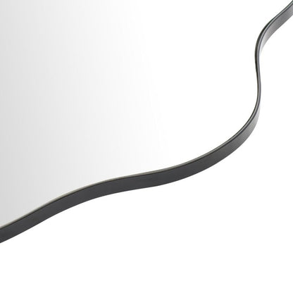 Specchio da parete antico ondulato asimmetrico