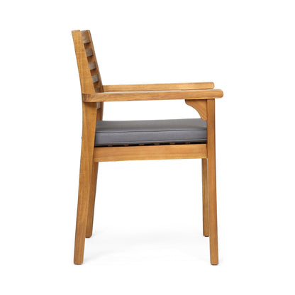 Set da pranzo da esterno Atlantic da 8 posti in legno di acacia di Christopher Knight Home