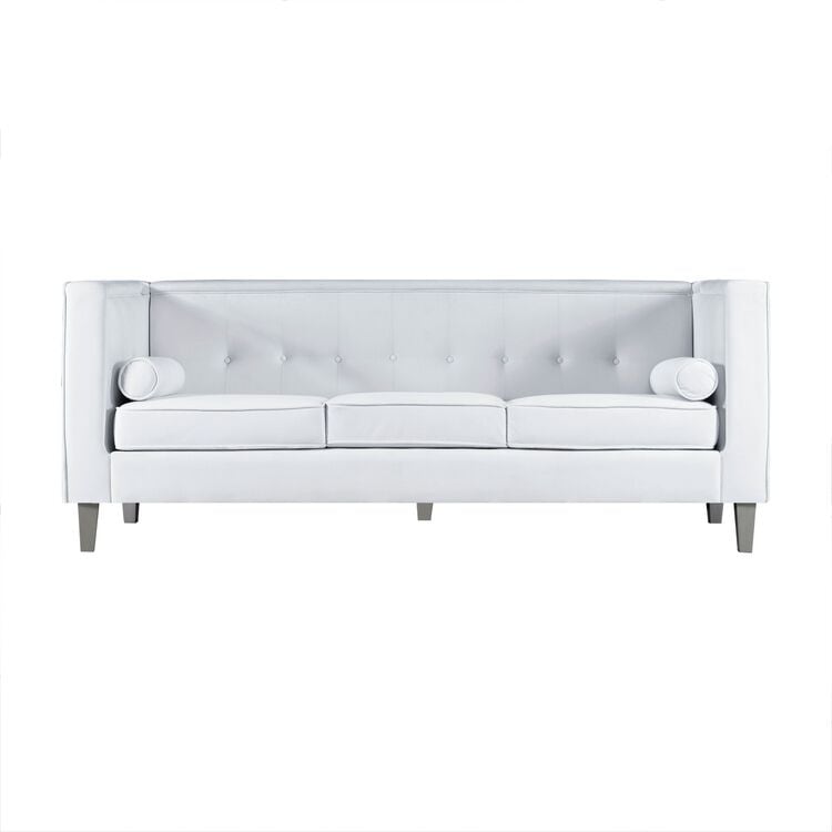 Divano per soggiorno Divano Mid Century con cuscino trapuntato Gambe in legno massello per soggiorno Camera da letto Comodo