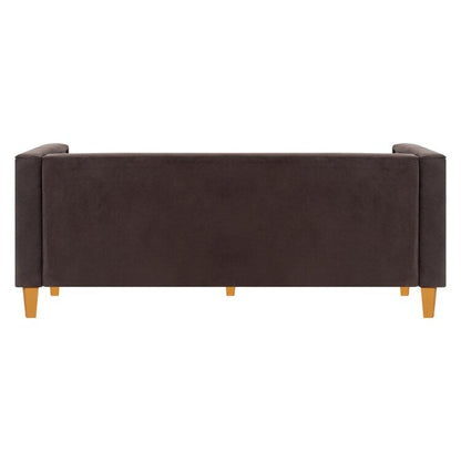 Divano per soggiorno Divano Mid Century con cuscino trapuntato Gambe in legno massello per soggiorno Camera da letto Comodo