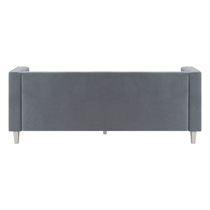 Divano per soggiorno Divano Mid Century con cuscino trapuntato Gambe in legno massello per soggiorno Camera da letto Comodo