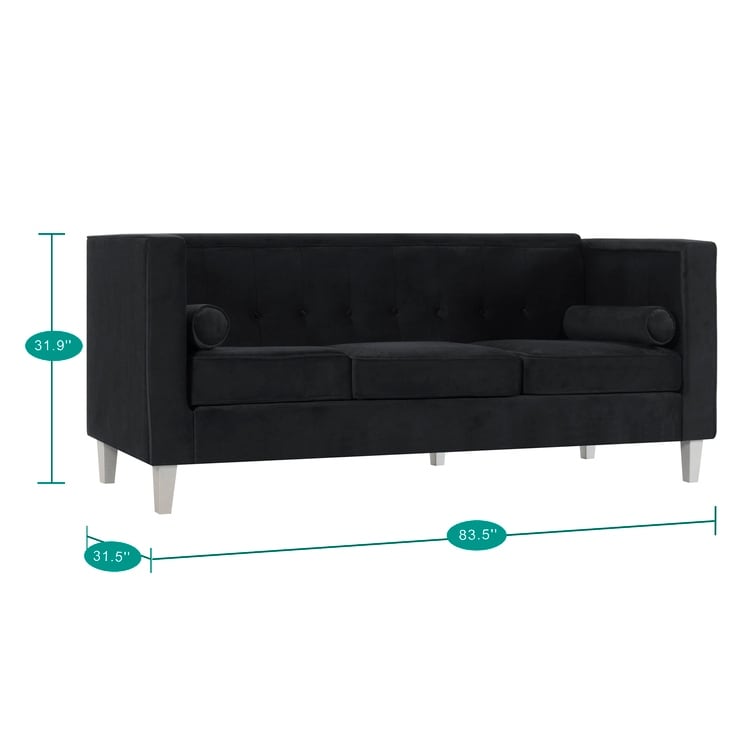 Divano per soggiorno Divano Mid Century con cuscino trapuntato Gambe in legno massello per soggiorno Camera da letto Comodo