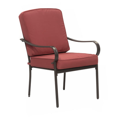 Set da pranzo per esterno Augusta da 5 pezzi con tavolo quadrato