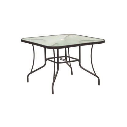 Set da pranzo per esterno Augusta da 5 pezzi con tavolo quadrato