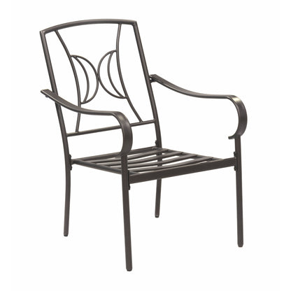 Set da pranzo per esterno Augusta da 5 pezzi con tavolo quadrato