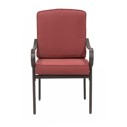 Set da pranzo per esterno Augusta da 5 pezzi con tavolo quadrato