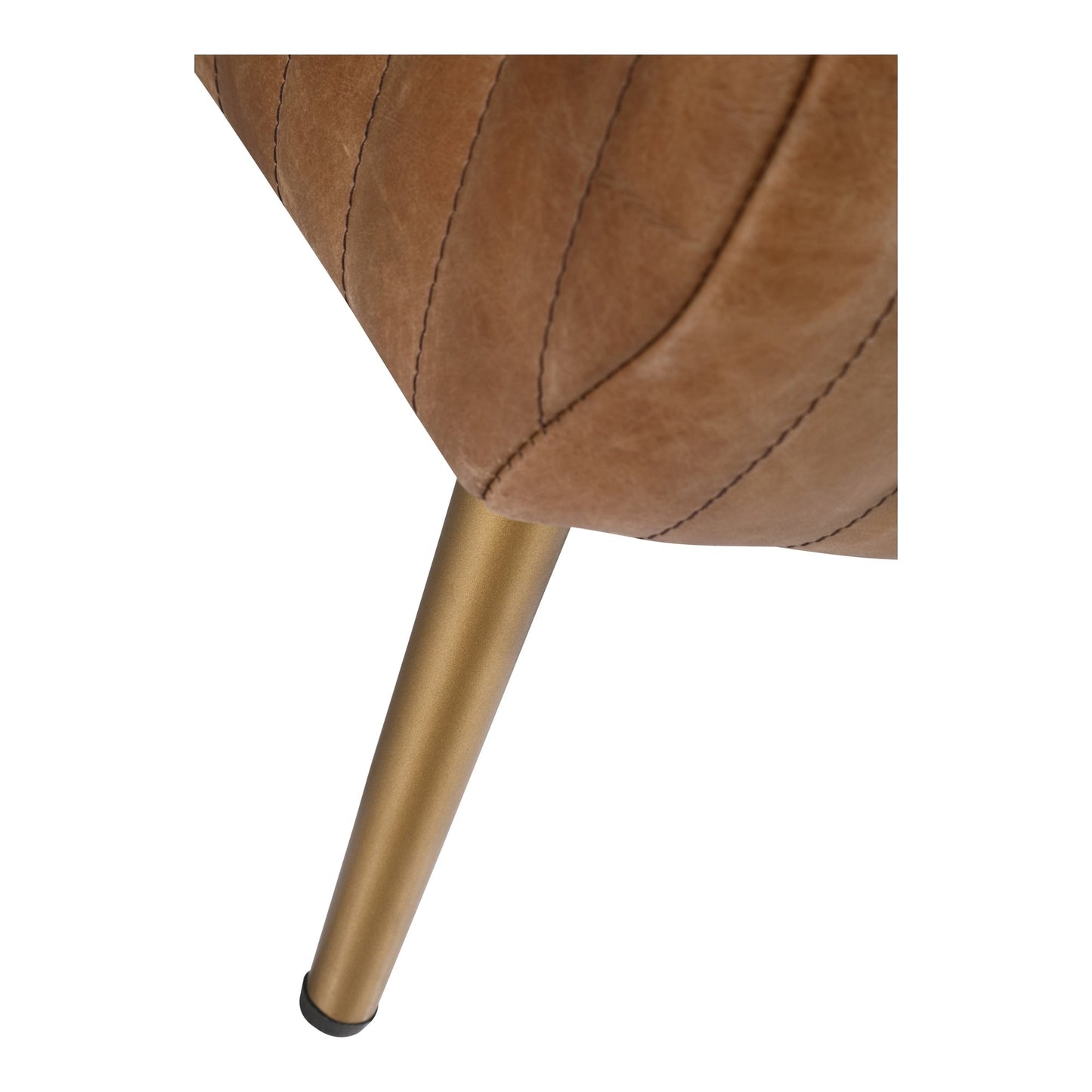 Panca moderna in pelle a coste Aurelle Home