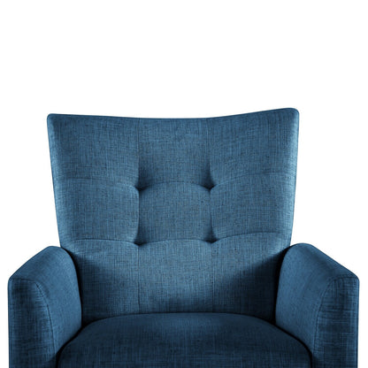 Poltrona reclinabile manuale Aurora Comfy con base in legno