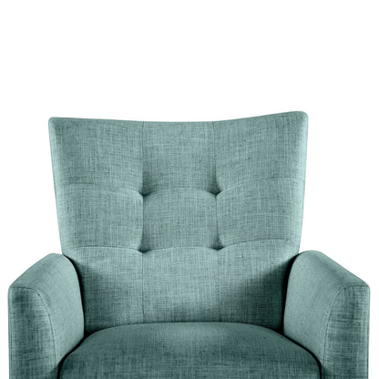 Poltrona reclinabile manuale Aurora Comfy con base in legno