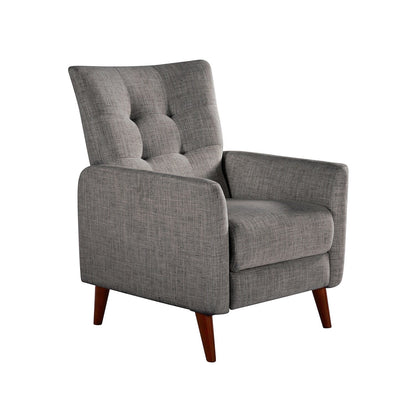 Poltrona reclinabile manuale Aurora Comfy con base in legno