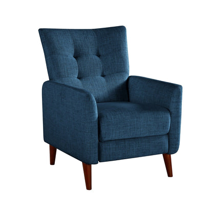 Poltrona reclinabile manuale Aurora Comfy con base in legno