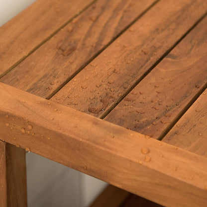 Tavolo/panca da doccia in teak indonesiano Aurora Home