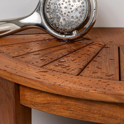 Tavolo/panca da doccia in teak indonesiano Aurora Home