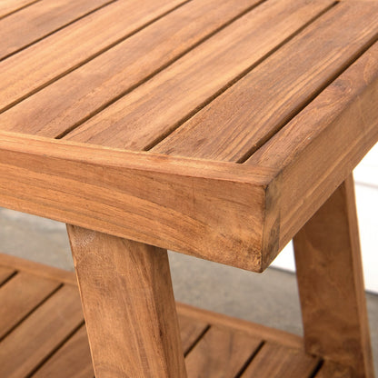 Tavolo/panca da doccia in teak indonesiano Aurora Home