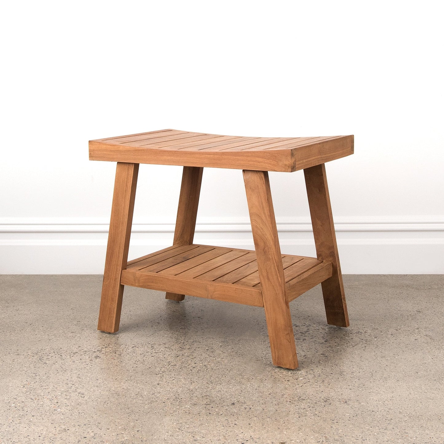 Tavolo/panca da doccia in teak indonesiano Aurora Home