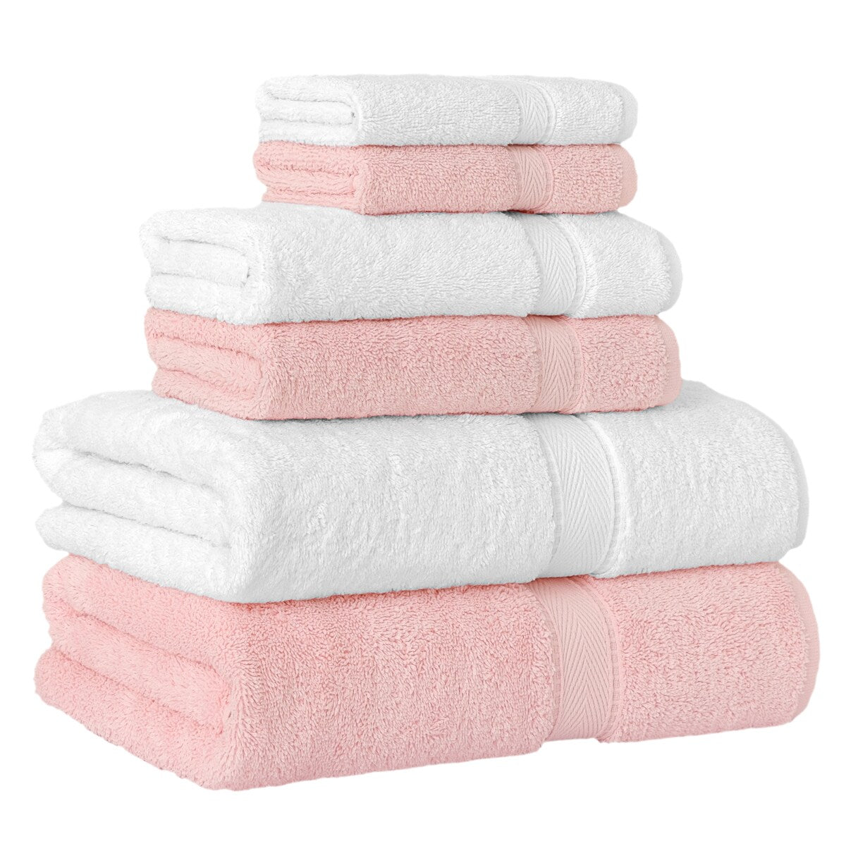 Autentico set di asciugamani in cotone turco per hotel e spa, 6 pezzi