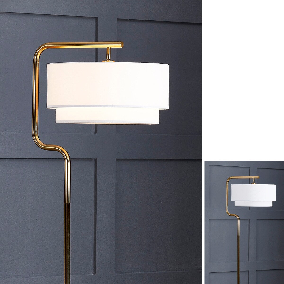 Lampada da terra in metallo Aviate 63H