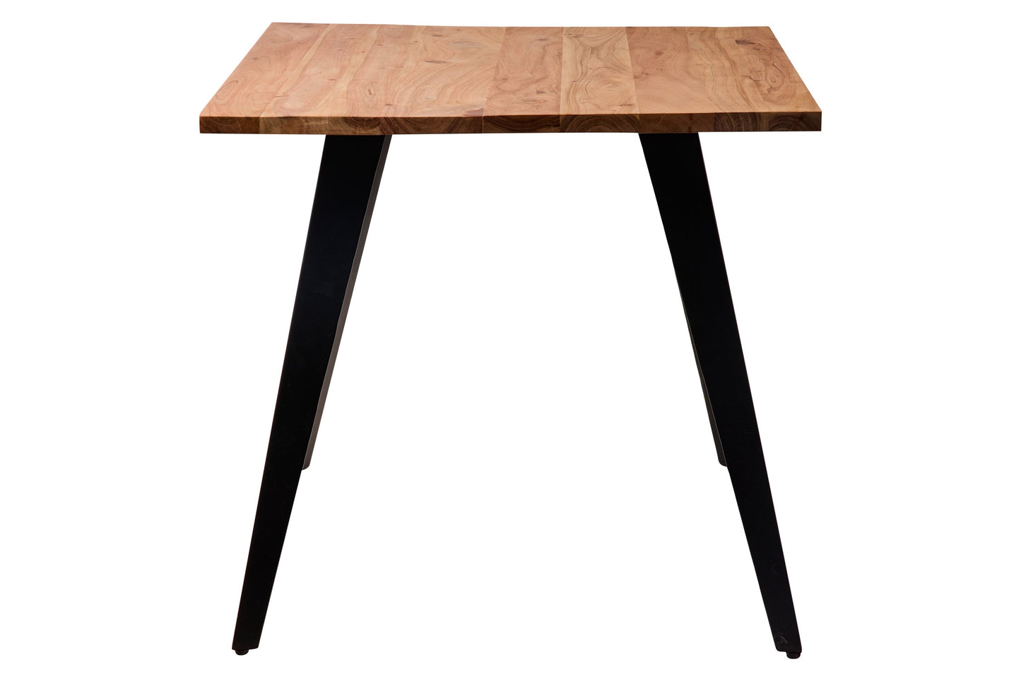 Tavolo Quadrato Con Gambe Metallo (Trattamento Anti Macchia)