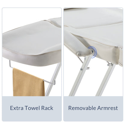 BELLAVIE Sedia da tavolo regolabile per salone di bellezza e spa per tatuaggi