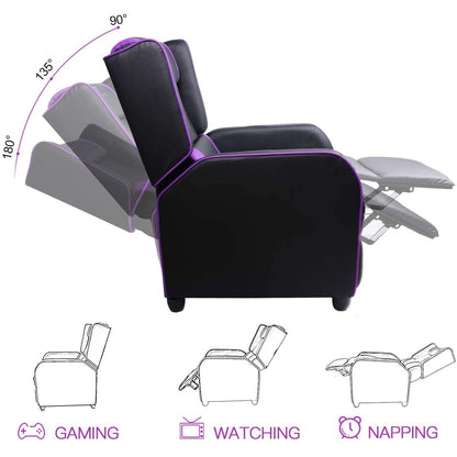 Poltrona reclinabile da gioco BOSSIN, stile racing, con schienale alto, poltrone reclinabili per soggiorno, posti a sedere per teatro