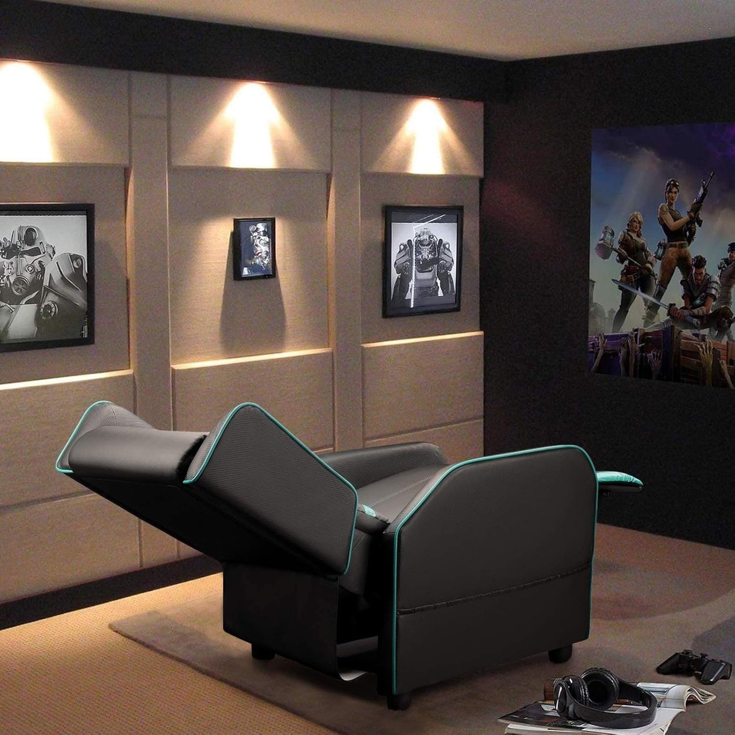 Divano reclinabile singolo ergonomico in pelle PU BOSSIN per soggiorno