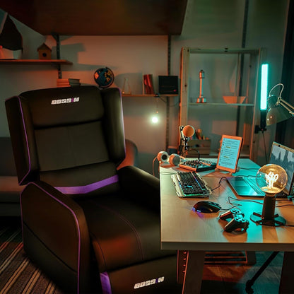 Divano reclinabile singolo ergonomico in pelle PU BOSSIN per soggiorno