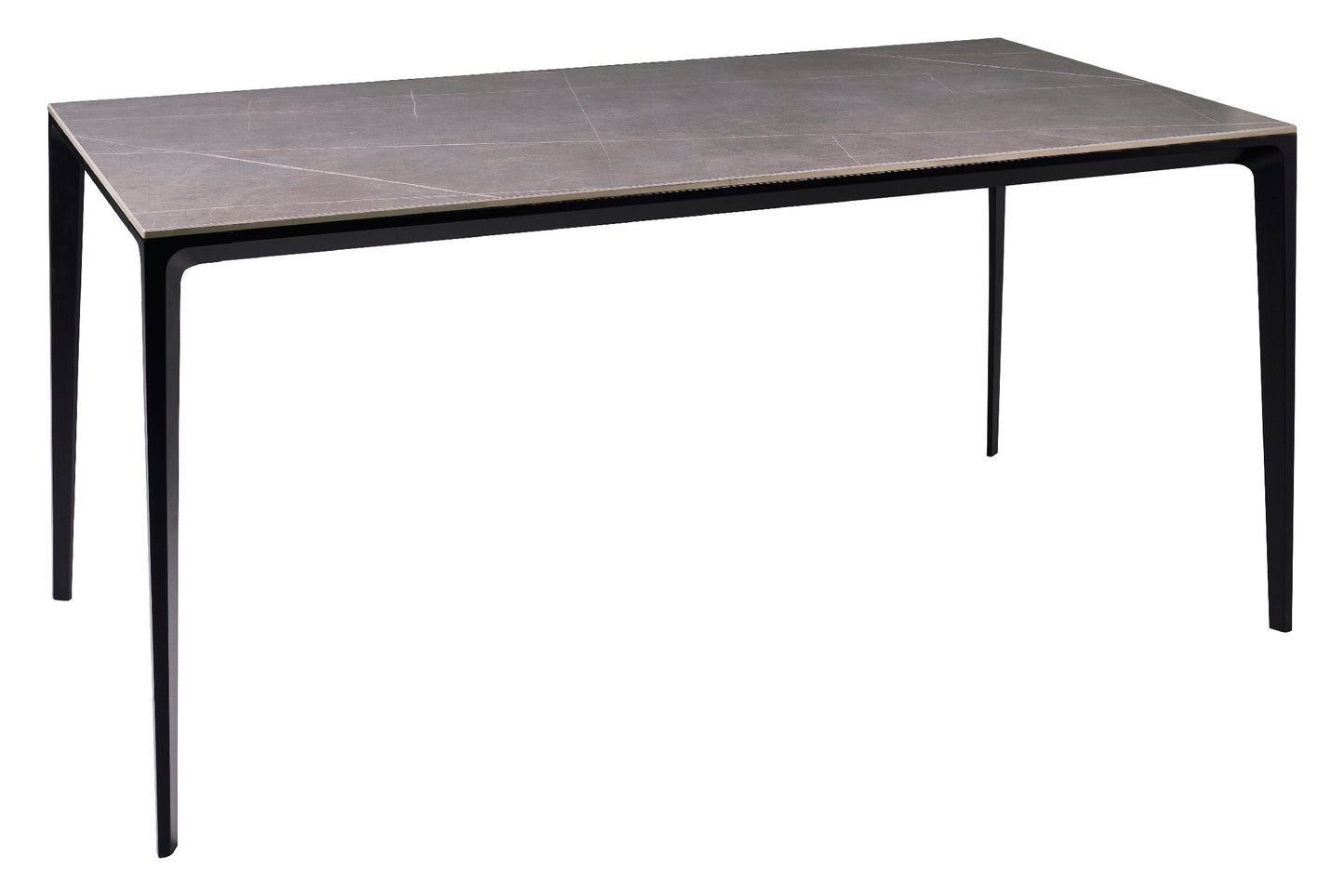 In Out - Tavolo in Pietra Sinterizzata e Alluminio Grigio 160cm