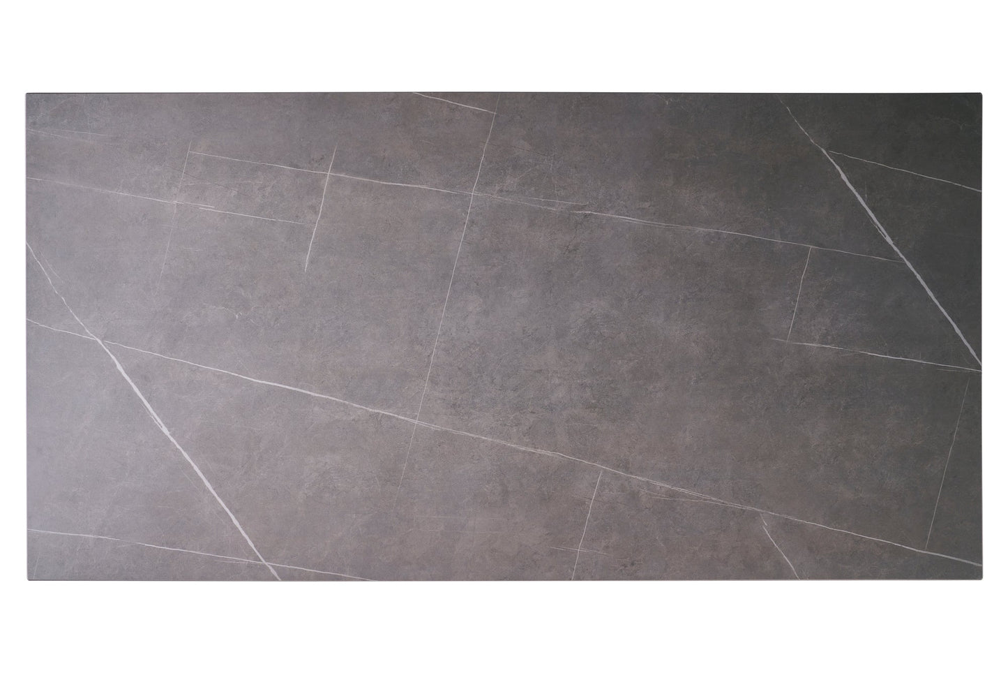 In Out - Tavolo in Pietra Sinterizzata e Alluminio Grigio 160cm