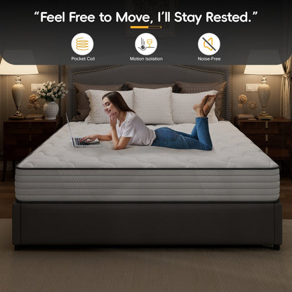 Materasso in memory foam Cool Gel SweDrea da 10 pollici di medie dimensioni con CertiPUR-US, SGS e OEKO-TEX