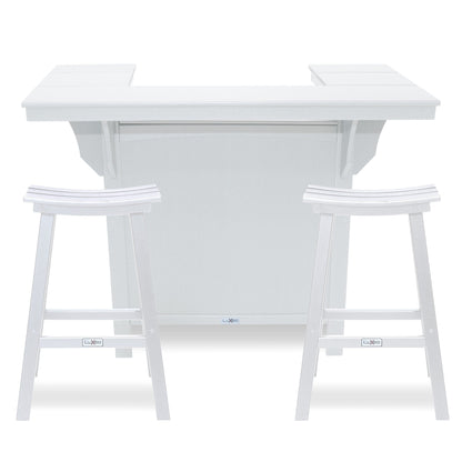 Bancone da bar LuXeo Bailey-Cabo, set da 3 pezzi