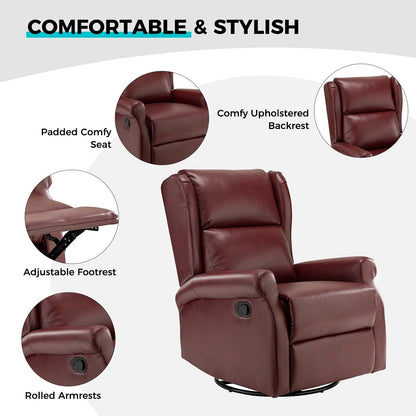 Sedia girevole per bambini Baksoho Contemporary in similpelle con base in metallo di HULALA HOME